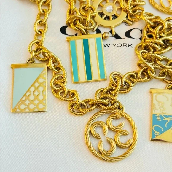 💰SOLD💰NWOT Coach Nautical Charm Necklace - Picture 3 of 10